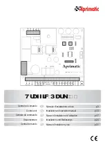 Aprimatic Traffic Park 24 Installation And Operation Manual предпросмотр