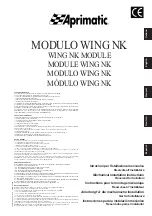 Aprimatic WING NK Mechanical Installation Instructions предпросмотр