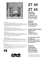 Preview for 1 page of Aprimatic ZT 45 Installation Instructions Manual