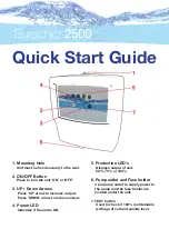 Preview for 1 page of APS Chlorinators Surechlor 2500 Quick Start Manual