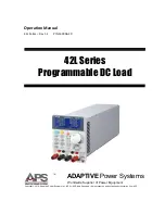 Предварительный просмотр 1 страницы APS 42L Series Operation Manual