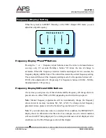 Preview for 36 page of APS APS-1000 Series Operation Manual