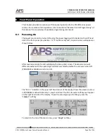 Preview for 59 page of APS CFS300 Series Operation Manual