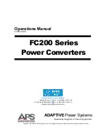 APS FC205 Operation Manual preview