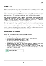 Preview for 6 page of APS LSC Installation & User Manual