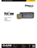 Preview for 1 page of APS Presco WD7102 Operating Manual