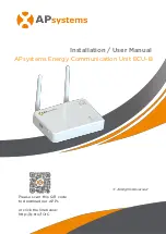 Предварительный просмотр 1 страницы APsystems ECU-B Installation & User Manual