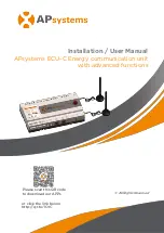 APsystems ECU-C Installation And User Manual предпросмотр