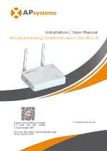 APsystems ECU-R Installation & User Manual предпросмотр