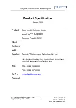 APT APT12LCD03U Product Specification preview