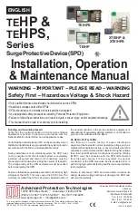 Предварительный просмотр 1 страницы APT TE/1HP Installation, Operation & Maintenance Manual