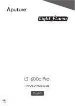 Aputure Light torm LS 600c Pro Product Manual preview