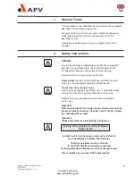 Предварительный просмотр 7 страницы APV DELTA SW4 Operating Manual