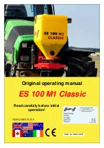 APV ES 100 M1 Classic Original Operating Manual preview