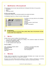 Preview for 5 page of APV GK 250 M1 Operating Manual