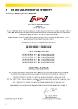 Предварительный просмотр 4 страницы APV GW 250 M1 Operating Manual