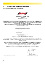 Preview for 4 page of APV RH 600 M1 Operating Manual