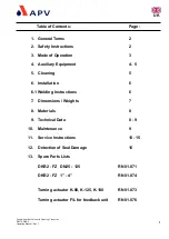 Предварительный просмотр 5 страницы APV SPX DELTA DKR2 Operating Manual