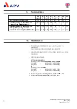 Предварительный просмотр 14 страницы APV SPX DELTA DKR2 Operating Manual