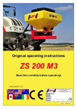 Preview for 1 page of APV ZS 200 M3 Original Operating Instructions