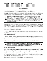 Preview for 4 page of APW Wyott -36H Installation And Operating Instructions Manual