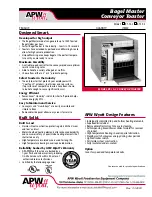 APW Wyott Bagel Master BT-15-2 Specifications preview