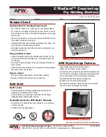 APW Wyott C-Radiant CFHS-16 Specifications preview