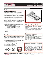 APW Wyott C-Radiant FDDC-18H Specifications предпросмотр