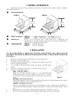 Preview for 3 page of APW Wyott CFHS-16 Installation And Operating Instructions Manual