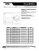 Preview for 2 page of APW Wyott CMC Specification Sheet