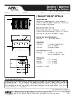 Preview for 2 page of APW Wyott Cooker / Warmer Merchandising Systems CWM-2A Specification Sheet