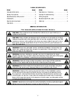 Предварительный просмотр 2 страницы APW Wyott CTCW-43 Installation And Operating Instructions Manual