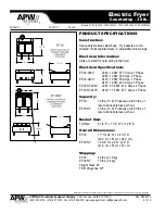 Preview for 2 page of APW Wyott EF-30 Specifications