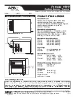 Preview for 2 page of APW Wyott Fastrac 1000 Specification Sheet