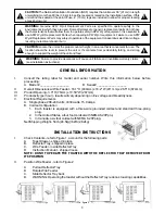 Предварительный просмотр 4 страницы APW Wyott FASTRAC FT1000H Installation And Operating Instructions Manual