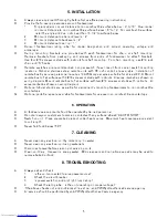 Preview for 5 page of APW Wyott FDB-24 Installation And Operating Instructions Manual