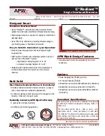 APW Wyott FDC Specification Sheet preview
