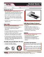 APW Wyott FDLB-24 Specification Sheet preview