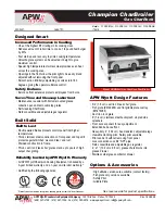 APW Wyott GCRB-18H Specifications preview