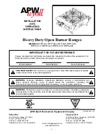 APW Wyott HHP-212 Installation And Operating Instructions Manual preview