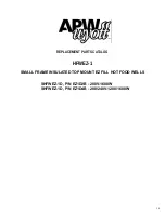 Preview for 16 page of APW Wyott HOT FOOD WARMER Owner'S And Service Manual