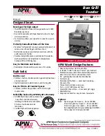 APW Wyott M-83 Specification Sheet preview