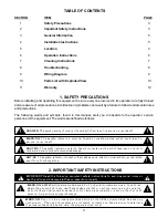 Предварительный просмотр 3 страницы APW Wyott M952L-W Installation And Operating Instructions Manual