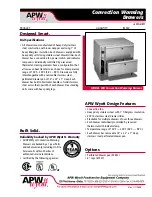 APW Wyott WD-2CMF Specification Sheet preview