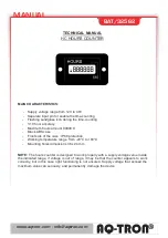 Предварительный просмотр 1 страницы AQ-Tron BAT/32562 Technical Manual