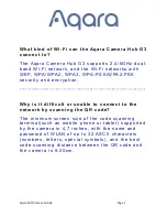 Preview for 1 page of Aqara Camera Hub G3 Faq