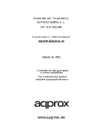 Preview for 16 page of aqprox! appSP13BTx User Manual