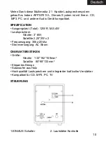 Preview for 12 page of aqprox! appSP21VL User Manual