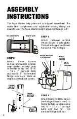 Preview for 2 page of Aqua Blaster FE100 Manual