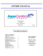 Предварительный просмотр 1 страницы Aqua Comfort ACT-1100T5S ACT-1250T6S Owner'S Manual